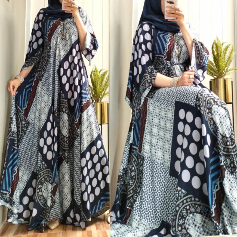 Gamis Luna Maya dress jumbo busui friendly