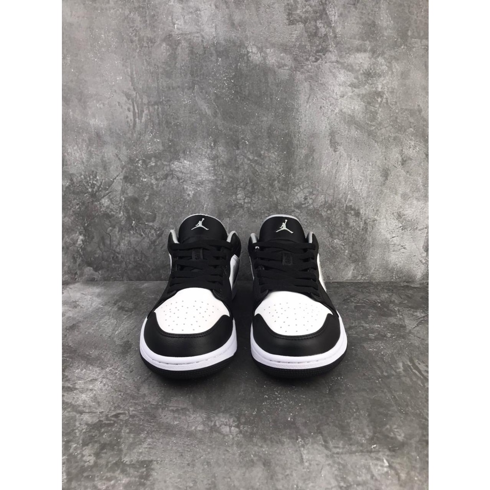 Jordan 1 Low Black White Grey  553558-040, 100% Real Pic.