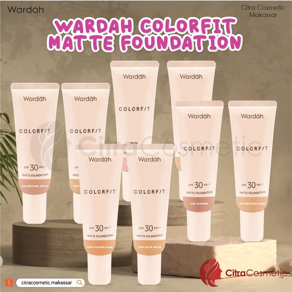 Wardah Colorfit Matte Foundation Series