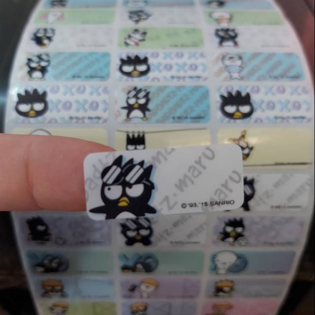 

Label nama BATZMARU Batsmaru sticker waterproof ORI