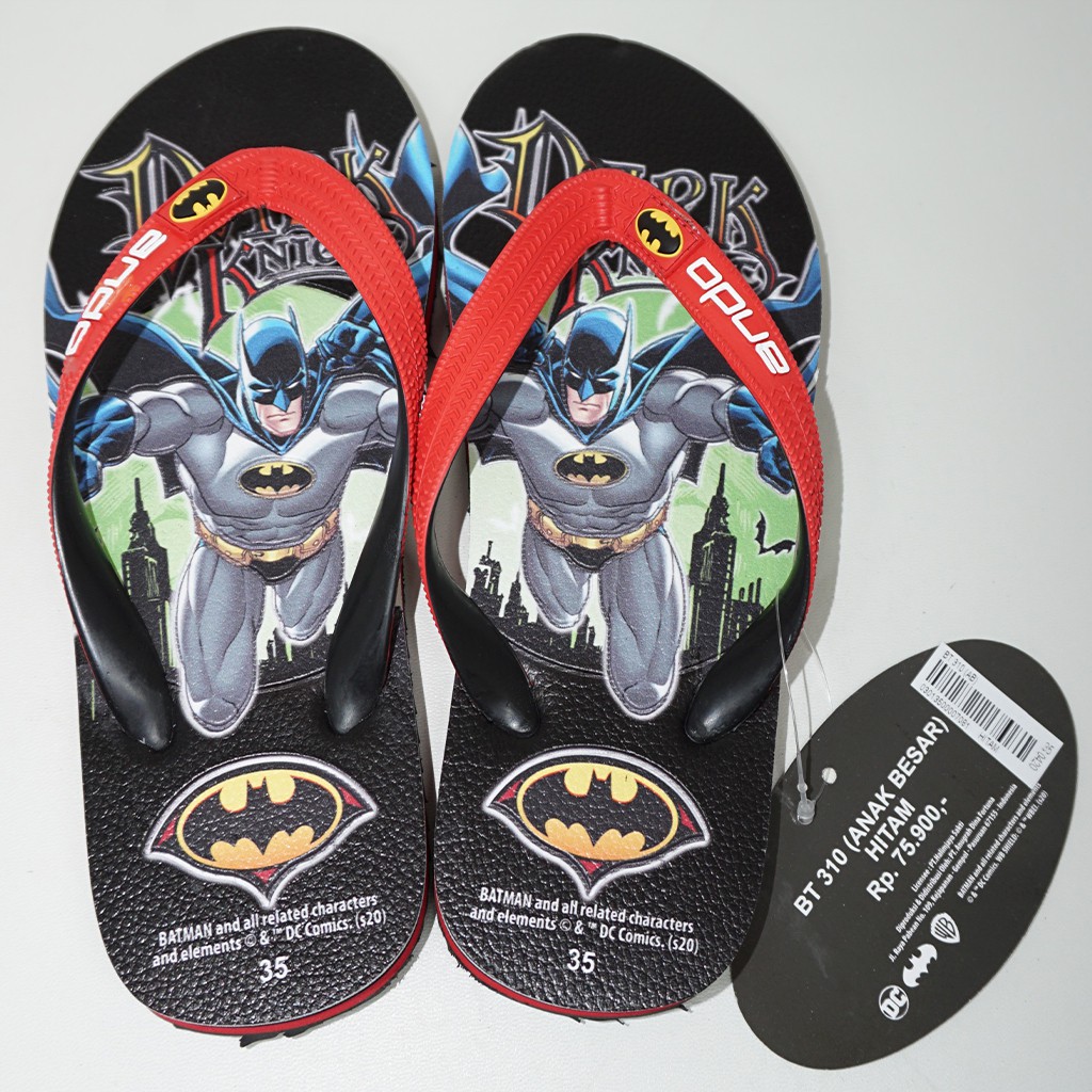 Sandal Jepit Anak Ando Batman BT310 Hitam