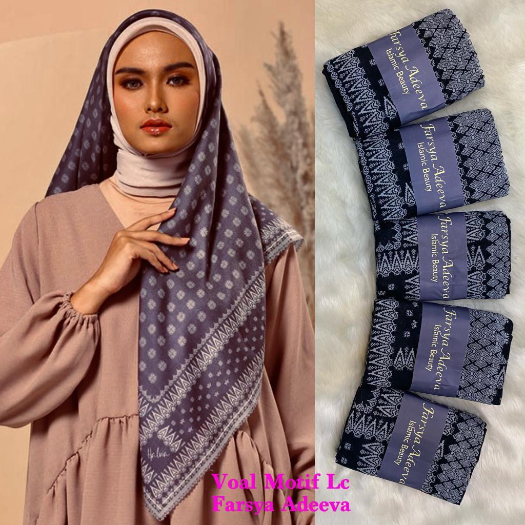 SEGI EMPAT MOTIF TERBARU HIJAB SEGI EMPAT MOTIF DEENAY  LASERCUT  TERMURAH DAN TERLARIS NAYLA HIJA'B-PAKIS HITAM