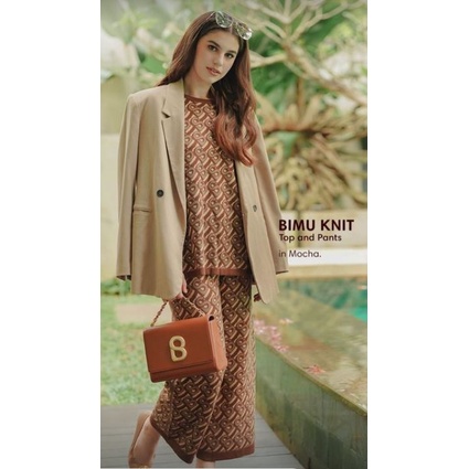 Benang Jarum: Bimu Monogram Knit Top & Pants