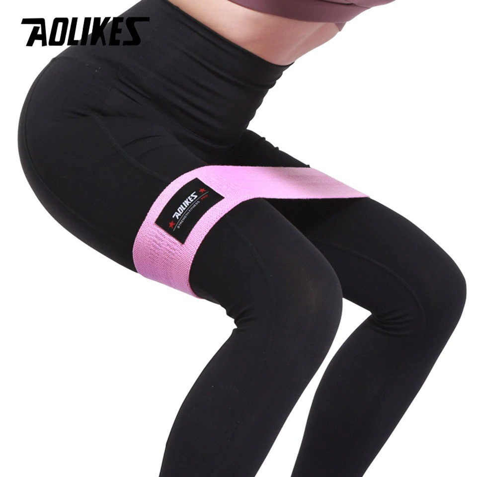 AOLIKES Booty Band Hip Circle Loop Resistance Band M - A-3603 - Black