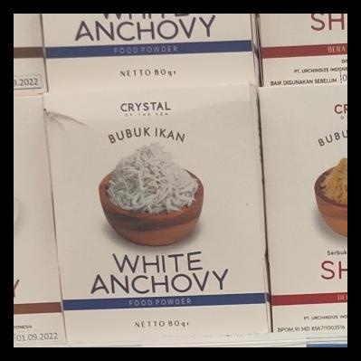 

[READY STOCK] CRYSTAL SEA WHITE ANCHOVY POWDER 80GR / BUBUK IKAN TERI PUTIH