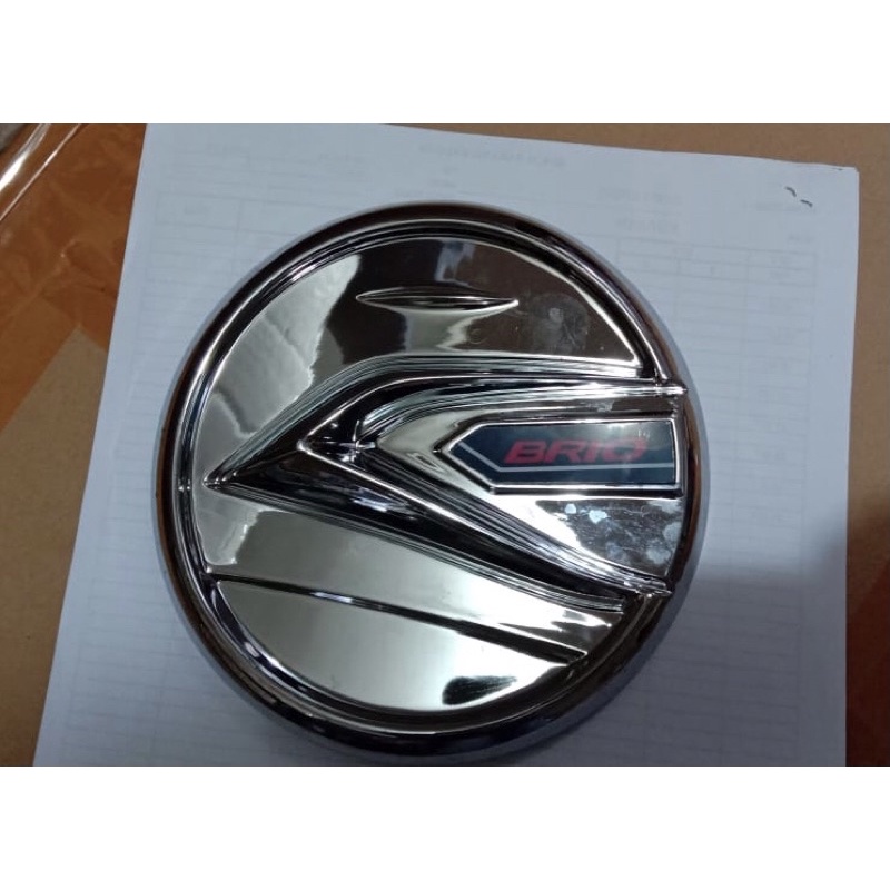 Tank cover/tutup bensin All new brio chrome