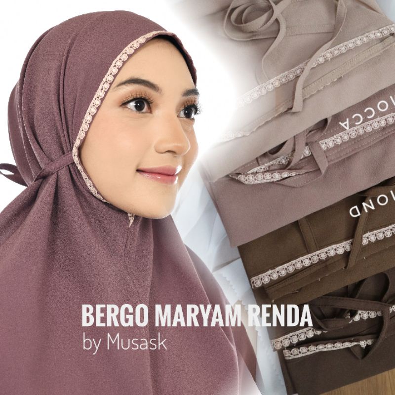 BERGO MARYAM RENDA / JILBAB INSTAN / JILBAB TALI