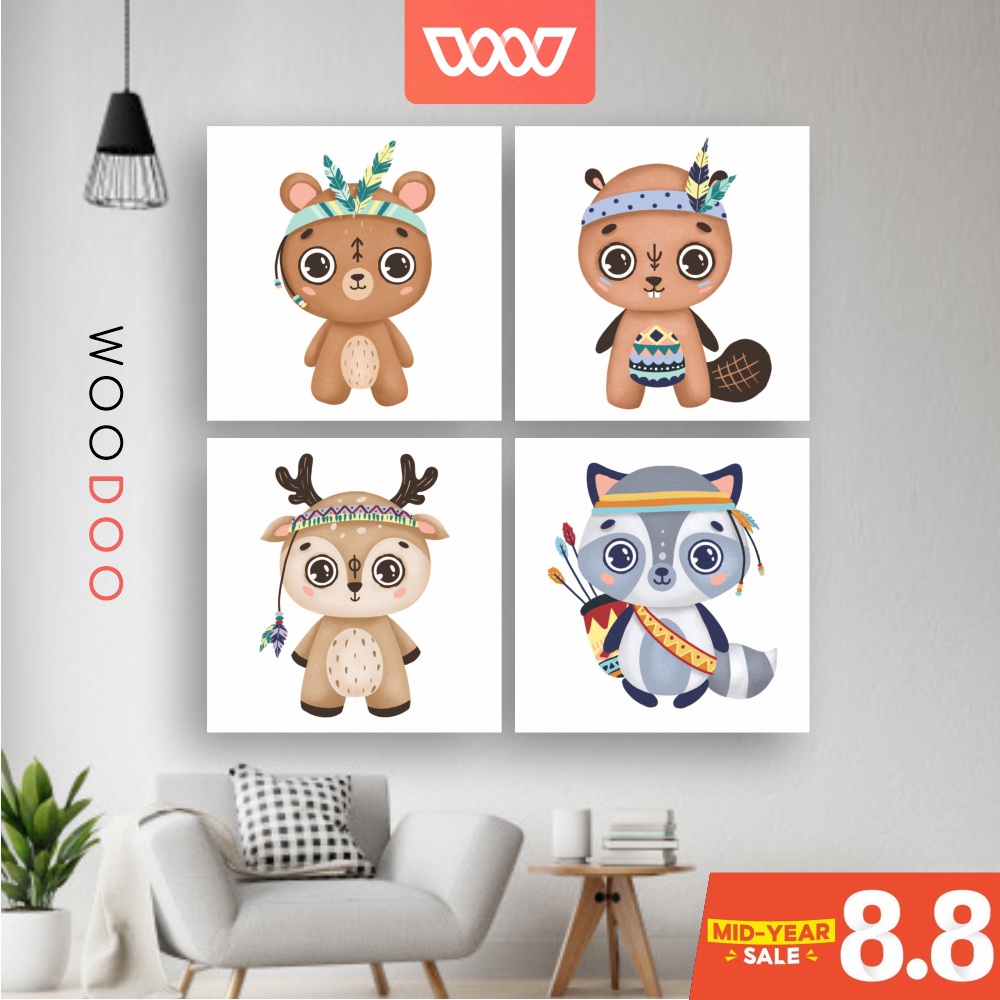 WOODOO - Hiasan Dinding Dekorasi Kamar Hewan Wall Decor - Varian TZ