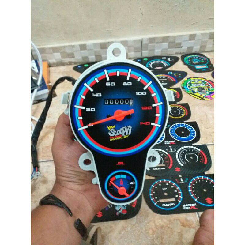speedometer custom honda scoopy karbu