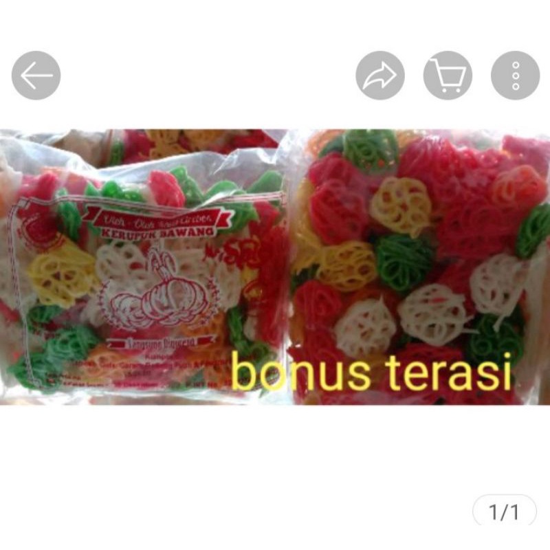 

Krupuk bawang warna warni..enakk dan gurih 250gram