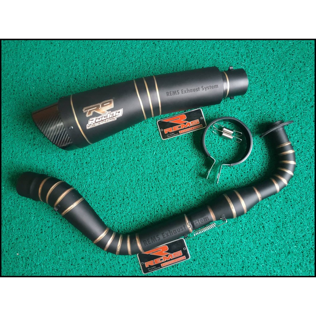 KNALPOT R9 H2 DOFF FULSET LEHER STAINLES FULL DOFF NMAX AEROX PCX ADV XMAX DLL