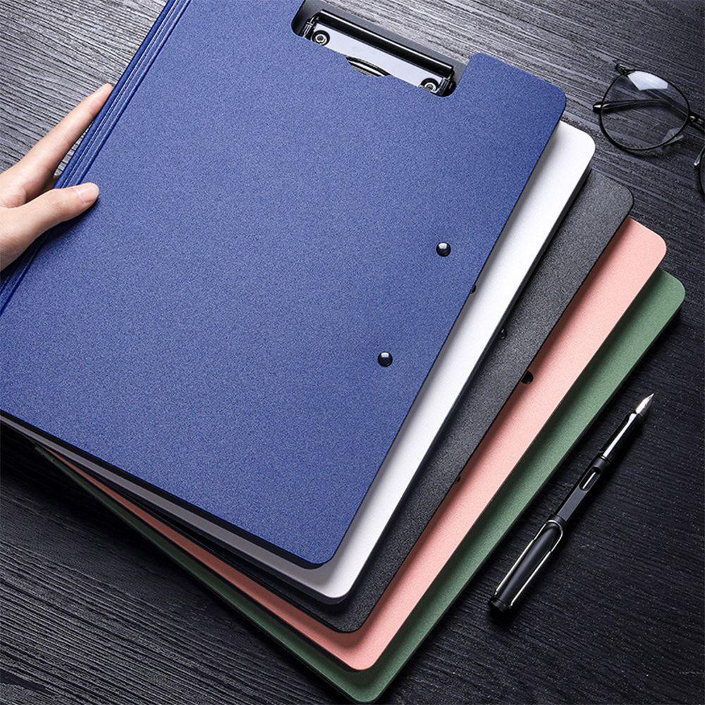 Nickolas1 A4 File Folder Portable Multifungsi Perlengkapan Kantor Sekolah Memo Clip Board Test Paper Storage Tulisan Clipboard