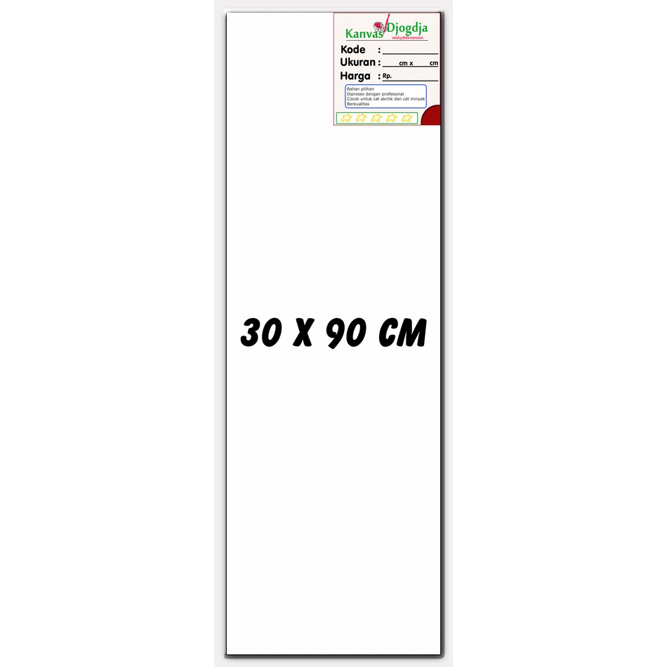 

Kanvas span standar ukuran 30 cm x 90 cm