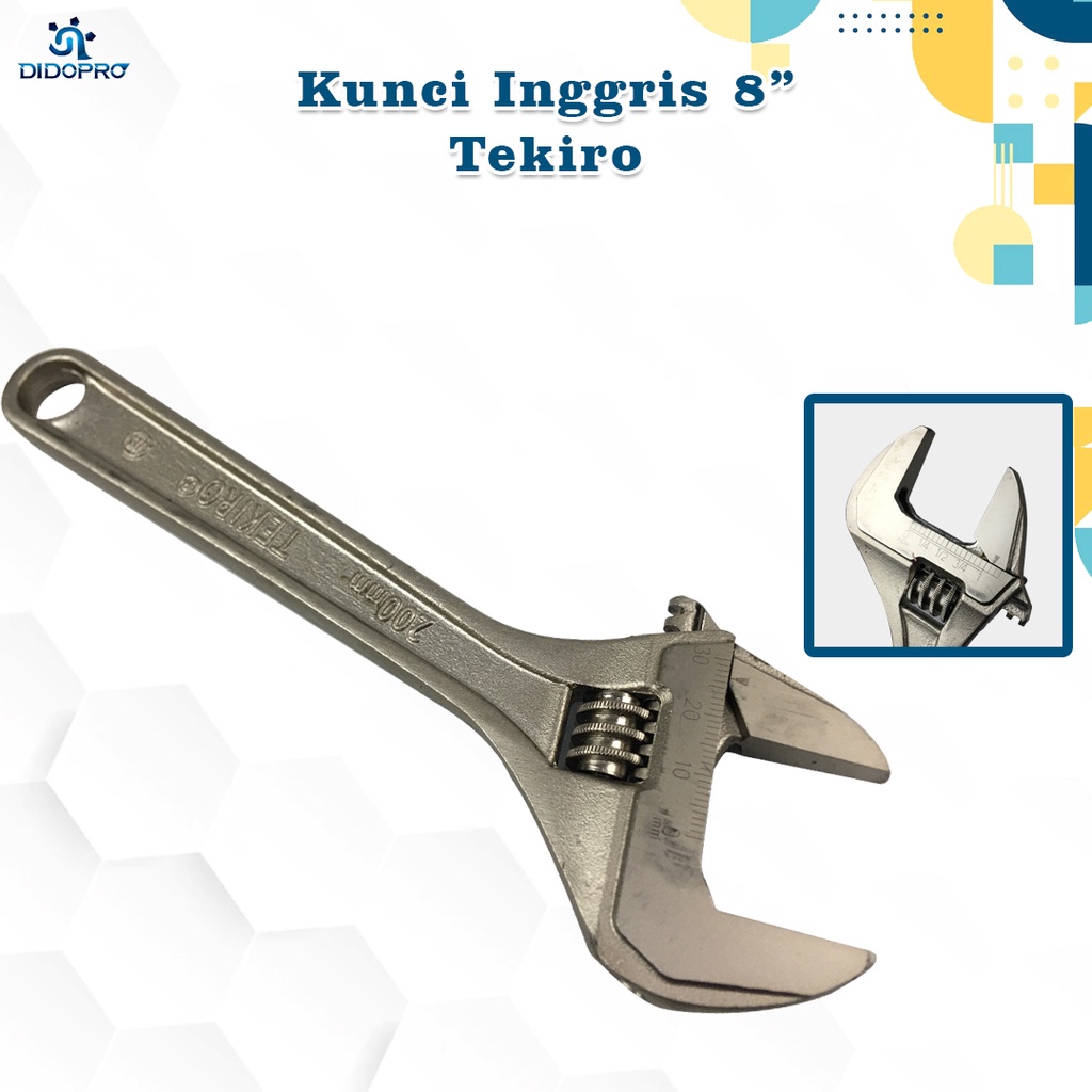 Kunci Inggris 8&quot; TEKIRO / Adjustable Wrench Kunci Bago