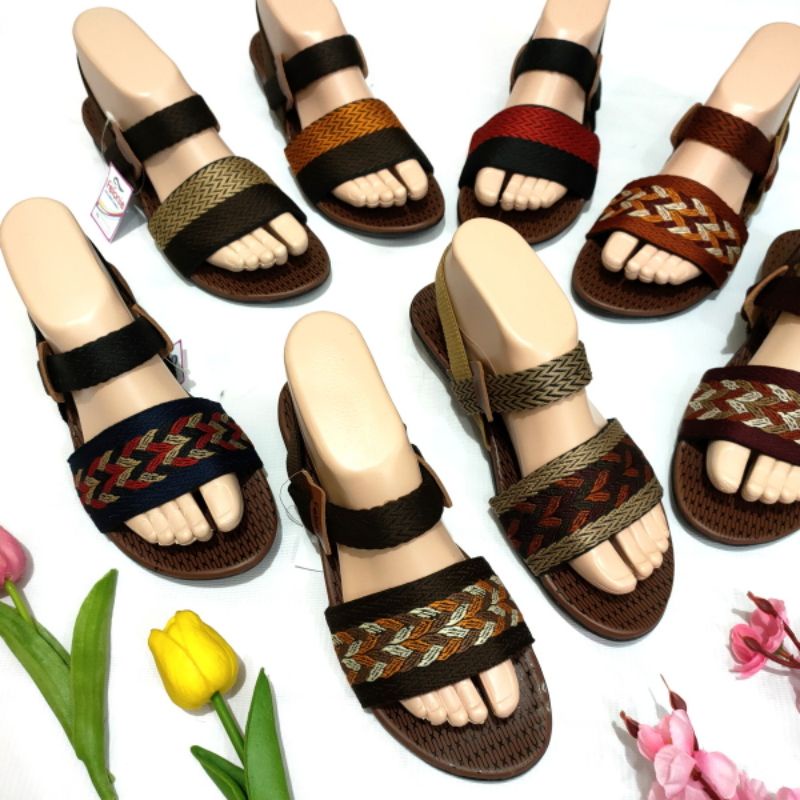 Sandal wanita Felonie DK 01 let elastis terbaru kekinian trendy murah