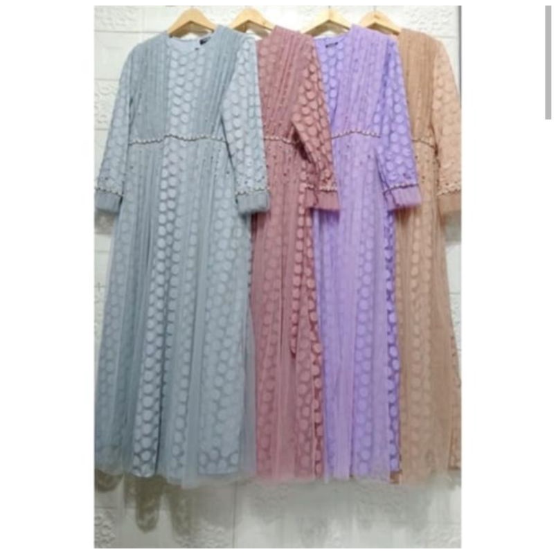 Gamis Bulat By OZIAS Warna Lilac
