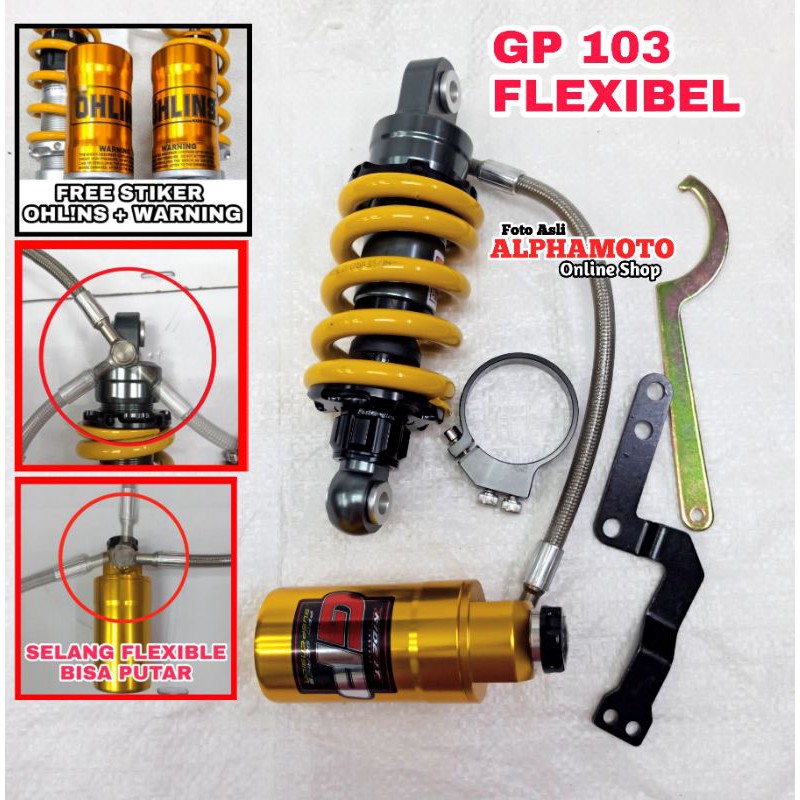Monoshock Gp 103 Tabung Pisah Jupiter Mx Ride It Gp103 Shock Belakang Mx King New