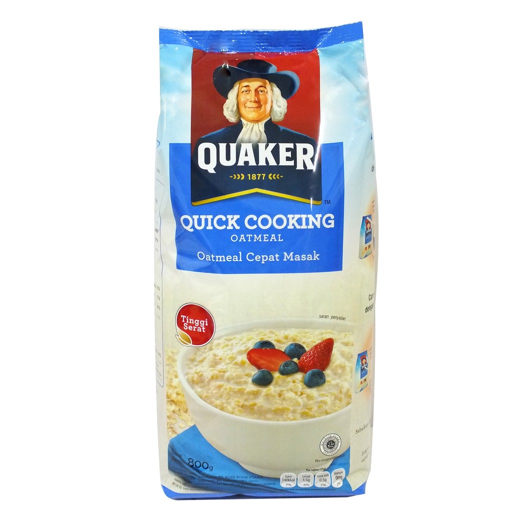 

Gandum Quaker Quick cook Oats Refill 800gr