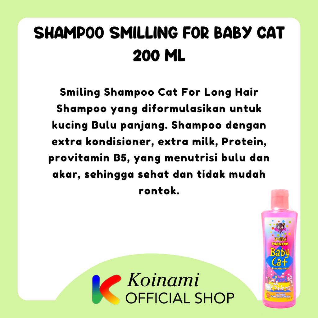 SMILLING FOR BABY CAT 200ml PINK / kitten shampo / anak kucing / RAID ALL