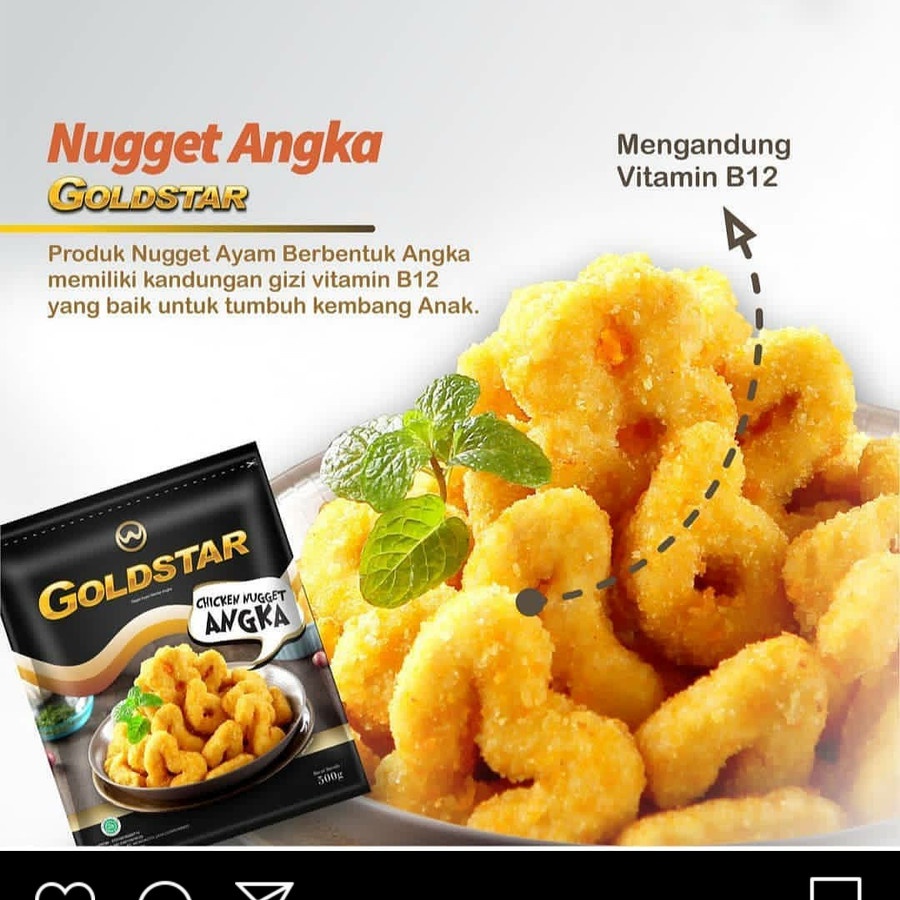 chicken nugget angka GOLDSTAR