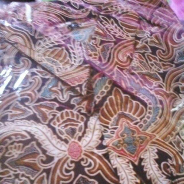Kemeja Batik Lengan Pendek Hrb026 Kenongo Hem Pendek Padi Murah Keren M L Xl Batik Pria Wajik Biru