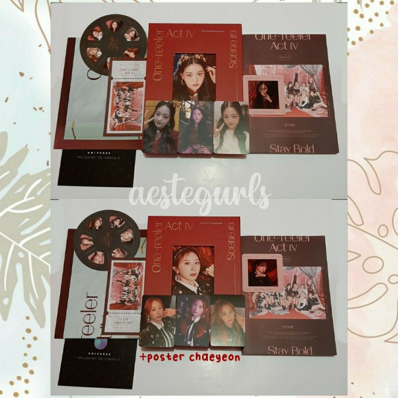 ALBUM FULLSET UNSEALED MEMBER SET IZONE ONE REELER SCENE 3 WONYOUNG CHAEYEON IZ*ONE