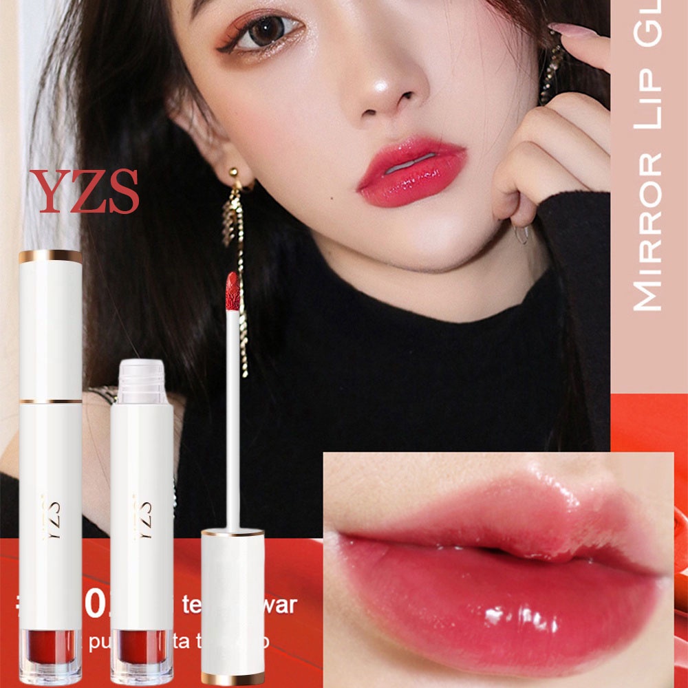 Yzs Bibir Glasir Cair Matte Lip Gloss Pelembab Berkilau Untuk Perawatan Bibir Montok Lasting Glossy Lipstik | PINK FLASH Lipgloss