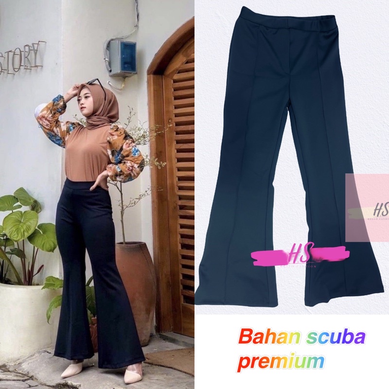 HS/CUTBRAY PANT SCUBA/CELANA WANITA SCUBA/CUTBRAY/KULIT