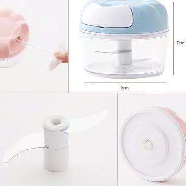 Hari Ini Ad162 Alat Cincang Bawang Cabe Daging Manual Blender Mini Food Chopper - Hijau Gilaa