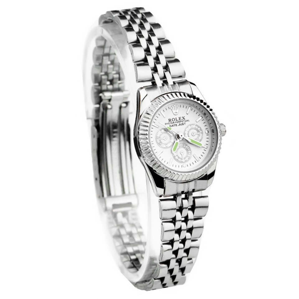 WBS  JAM TANGAN COUPLE FREE BATERAI ✅COD ROLEX RANTAI CHRONO IMPORT GROSIR MURAH SPORT  CASUAL PASANGAN PRIA WANITA ANAK REMAJA DEWASA RX004-WANITA SIL PLAT PUTH