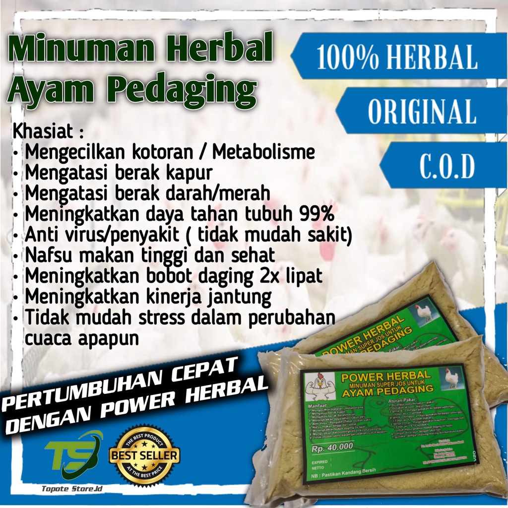 JAMU AYAM PEDAGING VITAMIN AYAM BROILER CEPAT GEMUK VITAMIN AYAM PEDAGING POWER HERBAL AYAM PEDAGING
