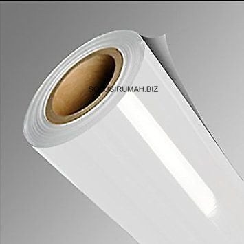 TACO PVC SHEET PUTIH KILAP GLOSS 125CM X 1M + karton pipa KILAP TEBAL 02MM GLOSSY