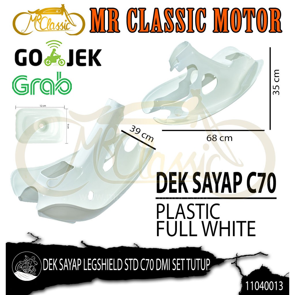 Dek Sayap Legshield Std C70 DMI Set Tutup KYB