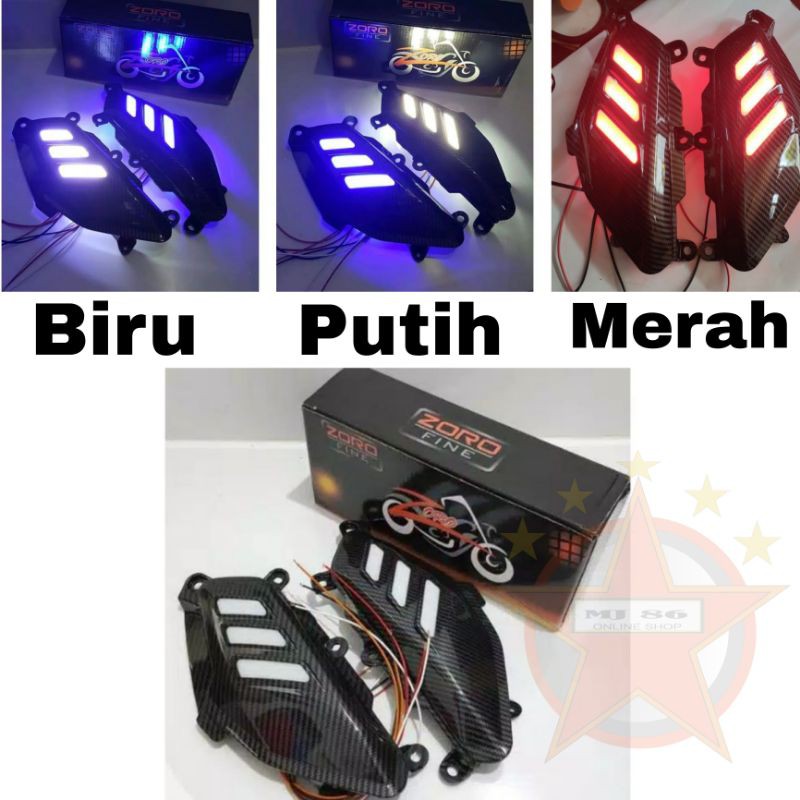 PIJAKAN BODY NMAX LAMA +LAMPU ZORO | COVER BODY SAMPING NMAX LAMA | TUTUP BODY SAMPING NMAX