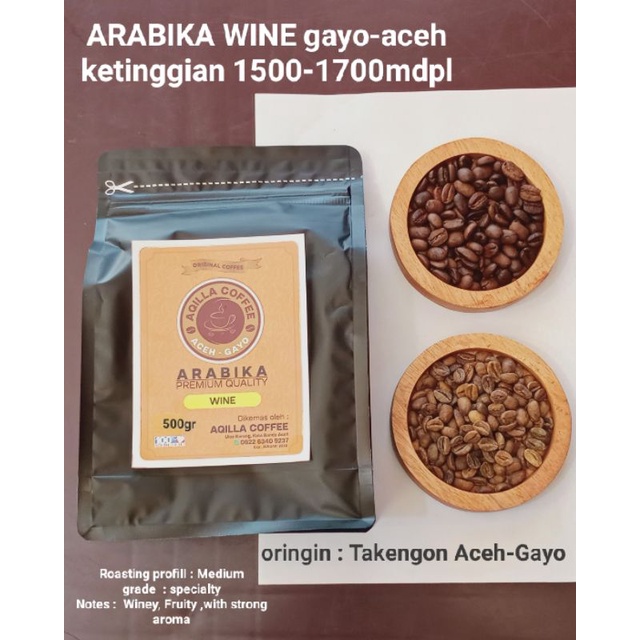 

KOPI ARABIKA WINE 500gr (Gayo-Aceh)