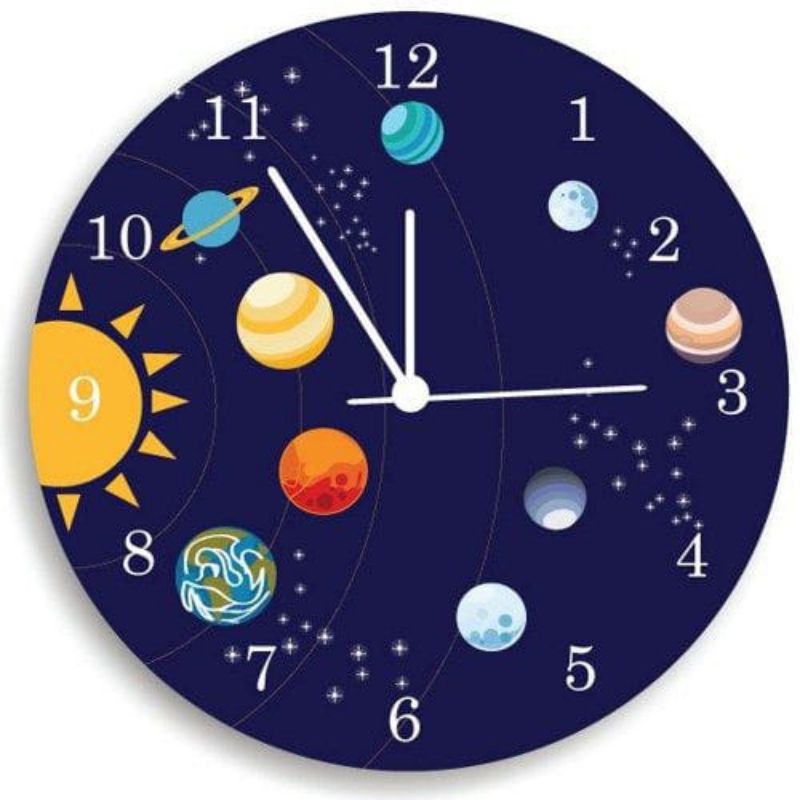 Jam Dinding Anak Custom Model Kartun Lucu Unik Minimalis-A13