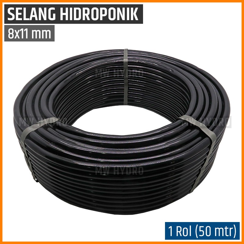 1 Rol 50 Mtr - Selang PE PVC 11 mm - Irigasi / Hidroponik / Sprayer