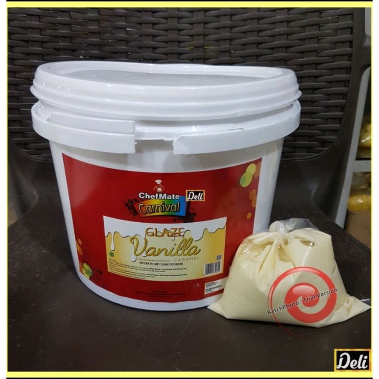 Chefmate Carnival Glaze Vanilla Caramel Repack 500gr/Glaze Chefmate Vanilla Vanila Caramel 500gr