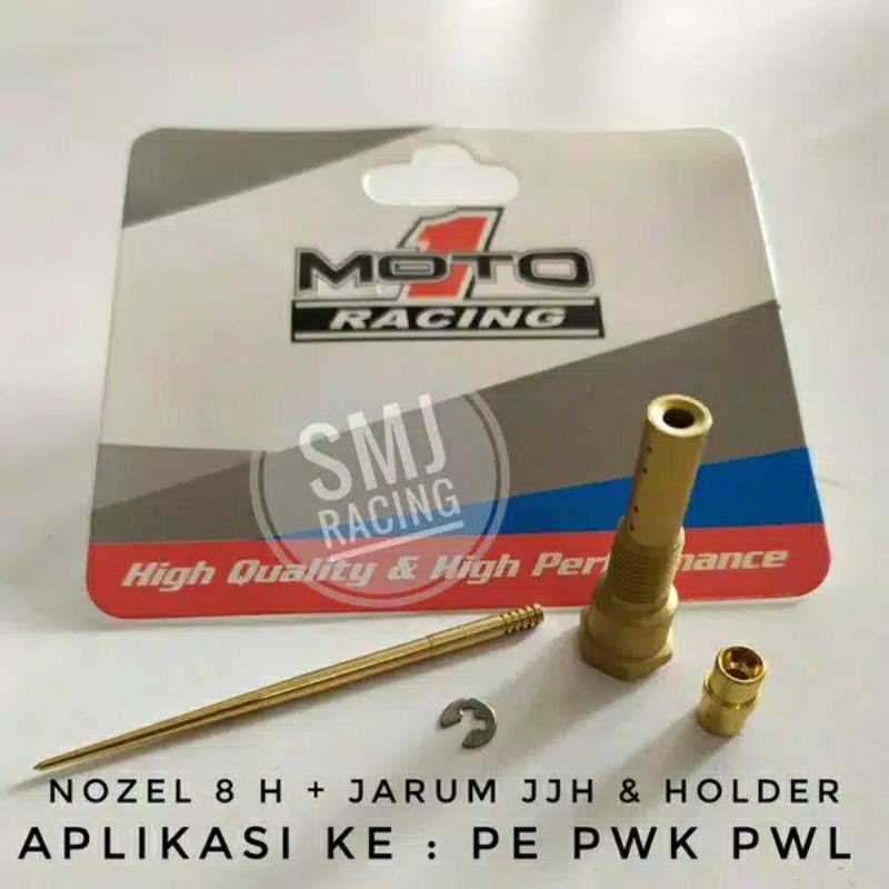 Jarum skep JJH set Nozzle Nozel 8 holle Moto1 needle jet set karbu pwk 24.26.28.30.32 pe pwl sudco