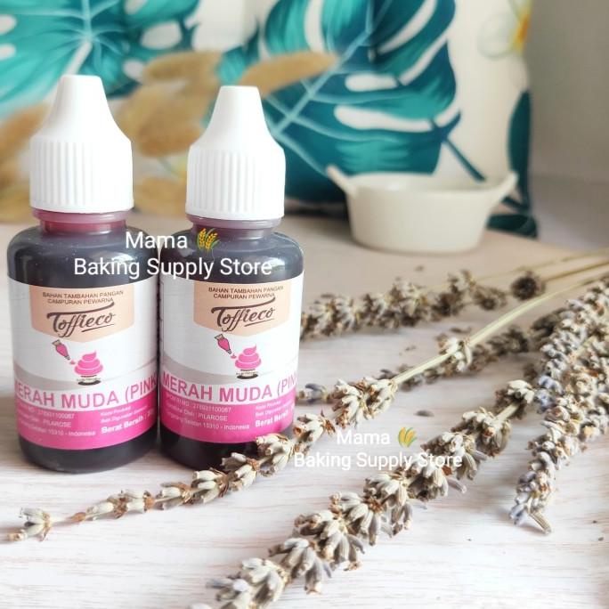 

TOFFIECO Food Coloring Pewarna Makanan Merah Muda Rose PINK 30 cc