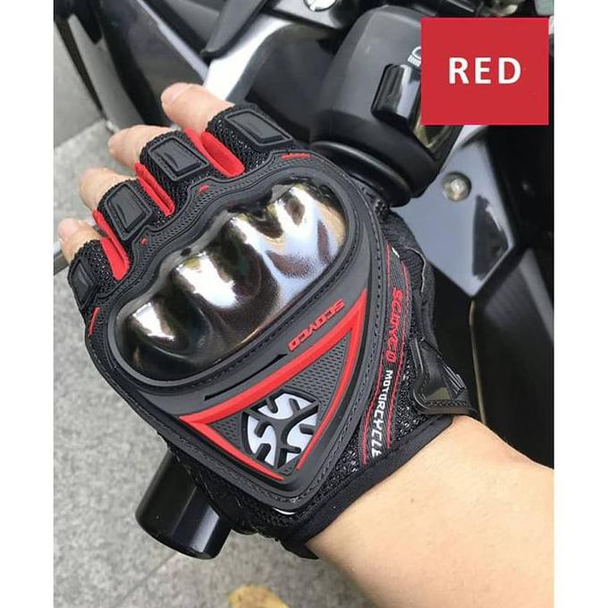 SEDIA SCOYCO MC-44D Gloves Half Finger / Sarung Tangan Motor Touring