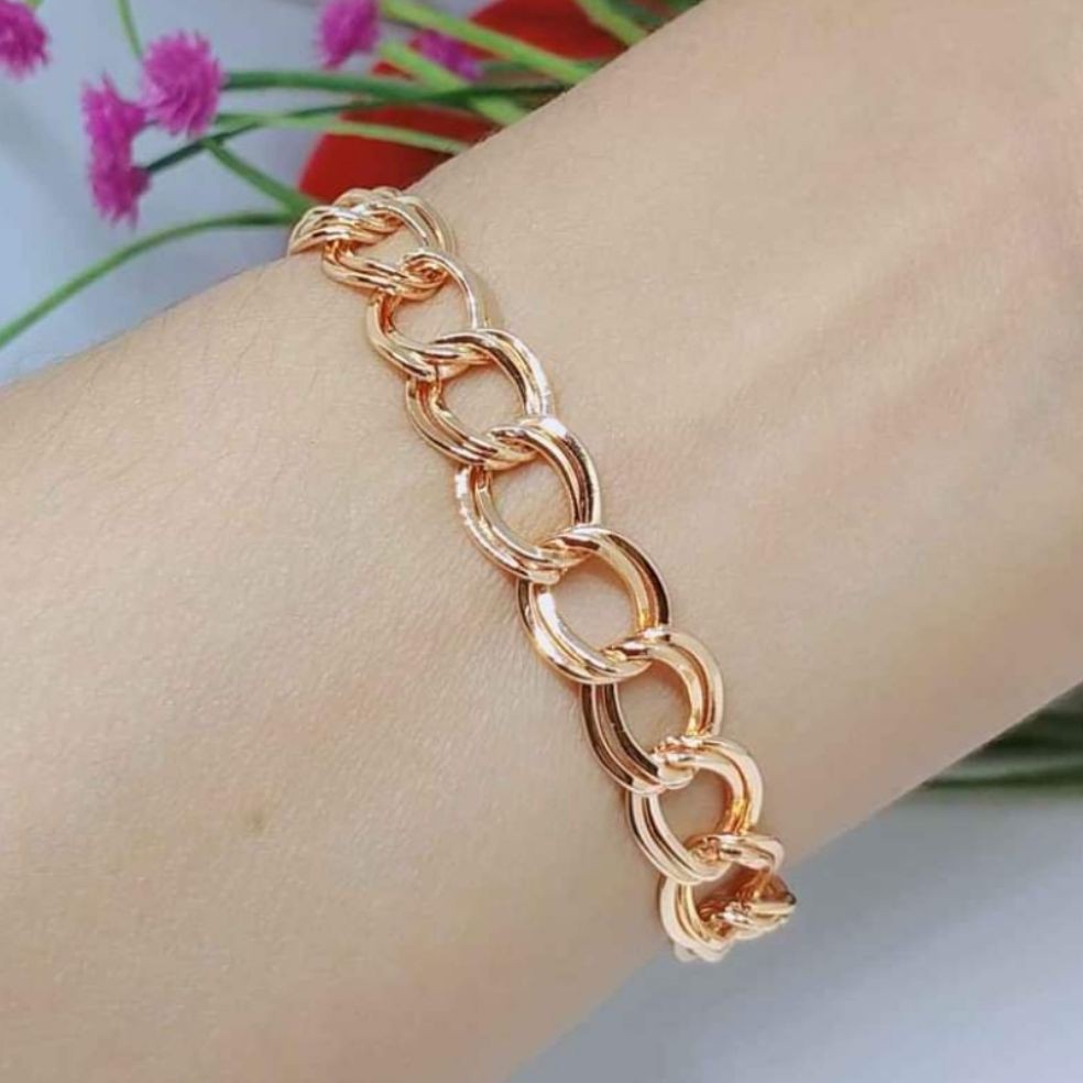 Kenten Acc - gelang tangan rantai polos xuping gold