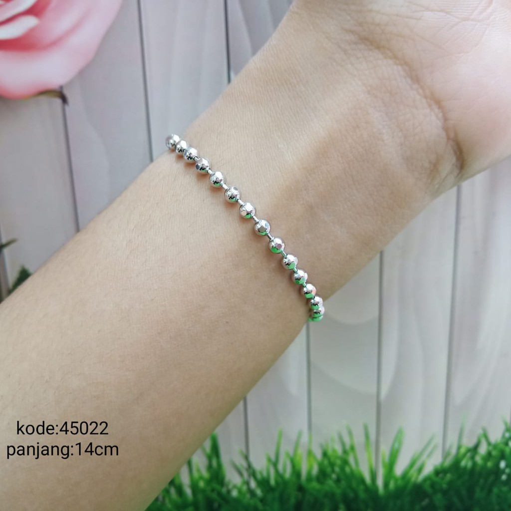 45022 Gelang Tangan Rantai Cantik Fashion Wanita Imitasi Lapis Emas Tiara Fashion