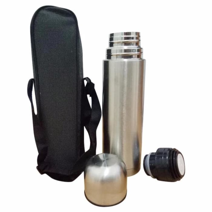 FM - Thermos vacuum flask 500ml stainless steel + tas