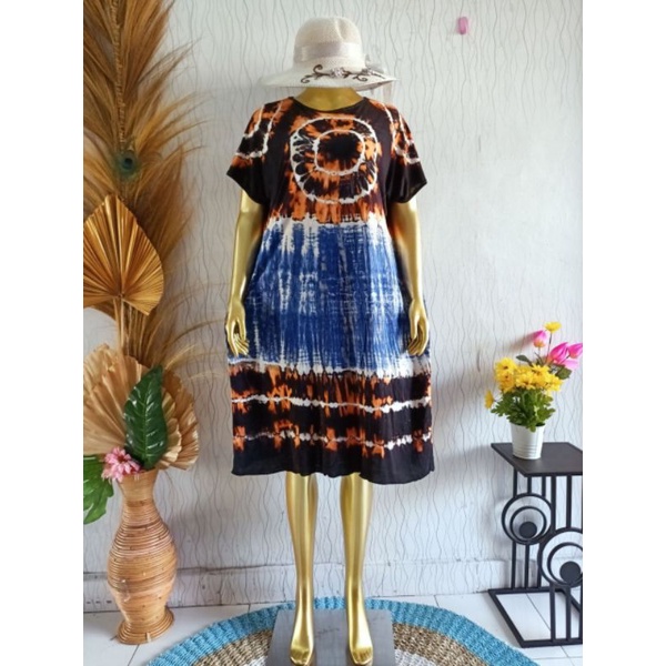 dress / daster jersey bermotif