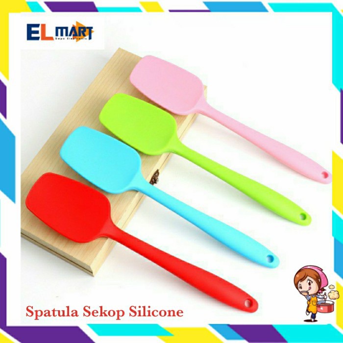 Spatula Silikon Sekop Solet Sutil Tahan Panas Scraper Silicone SW02