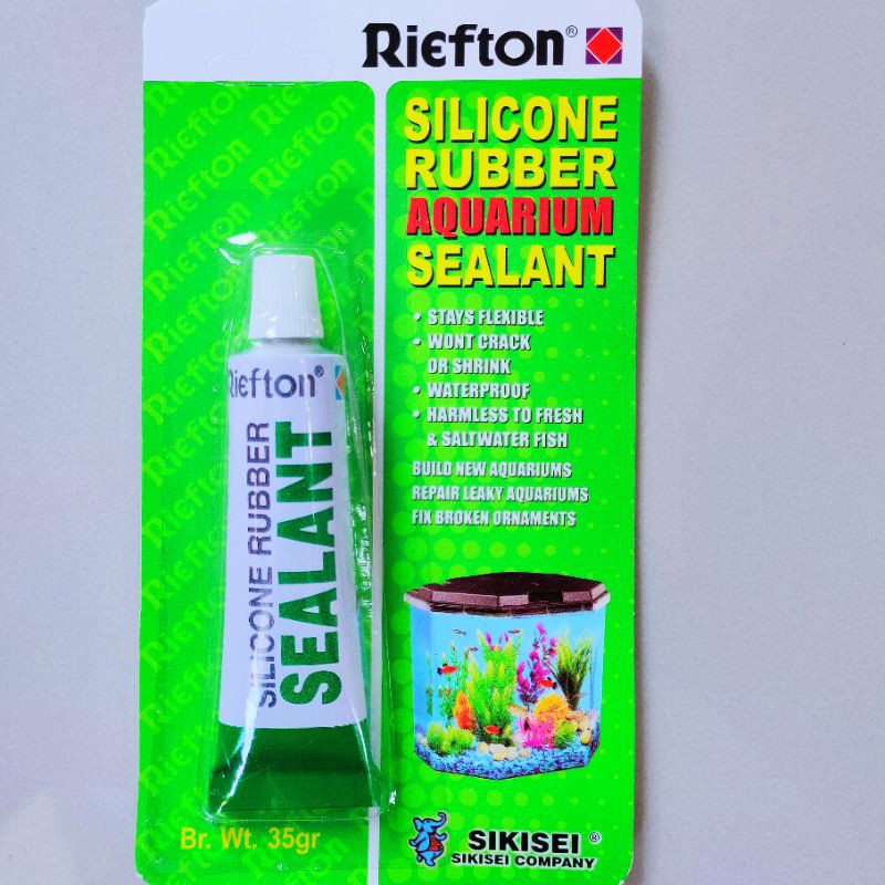 LEM KACA SILICONE ADHESIVE SEALANT 85gr Lem Akuarium Lem Gambar Background Aquarium