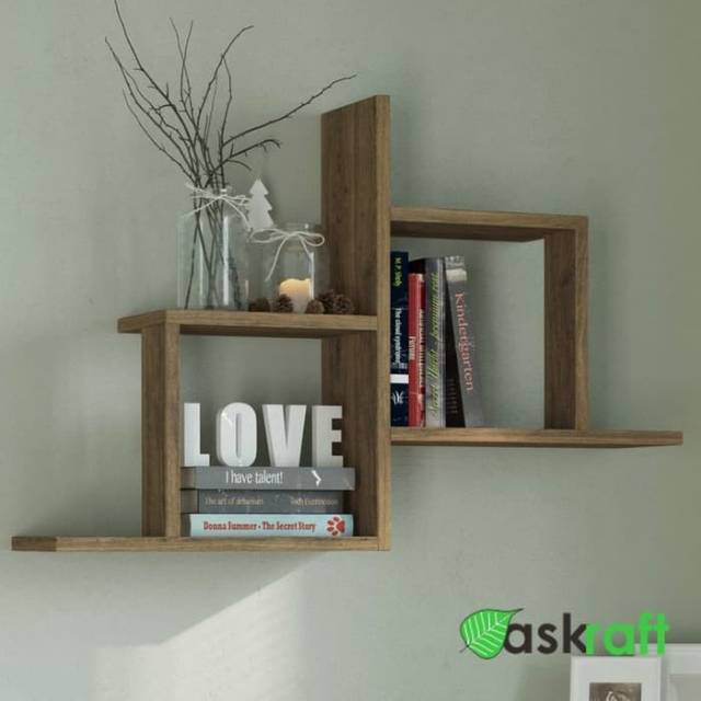 Rak Buku Dinding Minimalis Jati /Rak Susun /Rak TV /Rak Gantung /Rak Serbaguna /Rak Murah Jati Asli