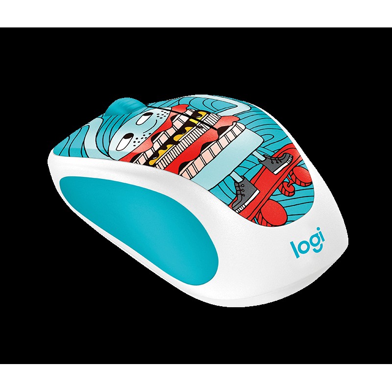 Logitech m238 Doodle Collection- SkateBurger Wireless Mouse 910-005060