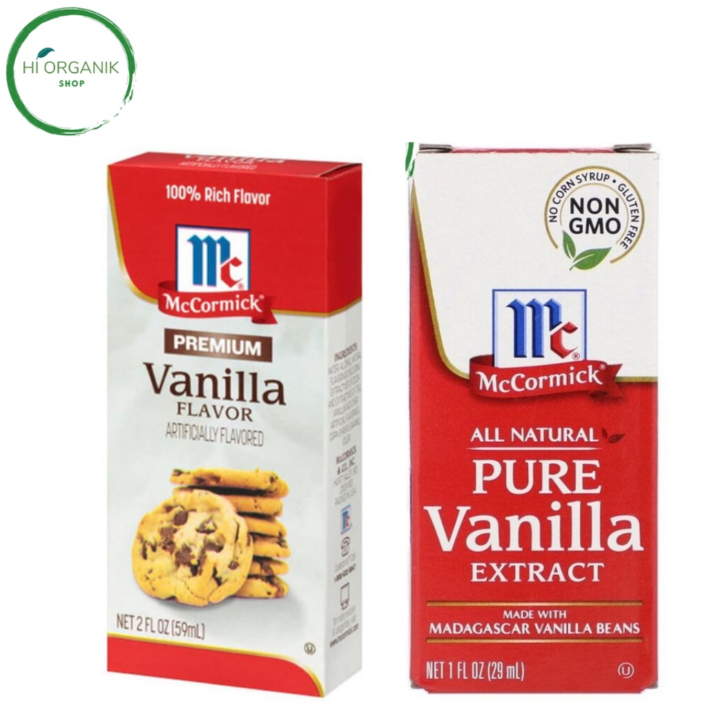 

Mccormick Pure Vanilla Extract 29 ml Madagascar Vanilla Mc Cormick ; McCormick Mc Cormick Premium Vanilla Flavor 2 fl oz 59 ml - - Ekstrak Vanilla